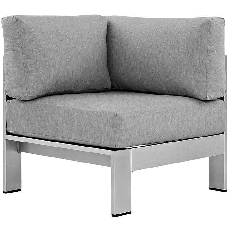 Ivy Bronx Shore 4 Piece Outdoor Patio Aluminum Sectional Sofa Set